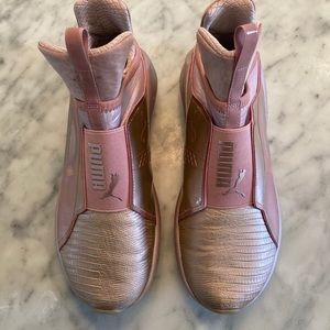 Rose Gold Puma Slip ons